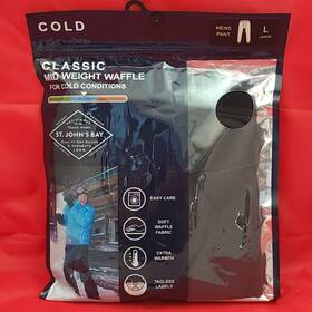 St. Johns Bay 71f2451jc St. Mens Classic Mid Weight Waffle Thermal Base Layer Pants Large