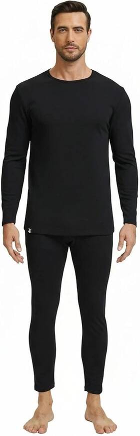 Stec 313055452459 Men Heavyweight Rayon Polyester Thermal Underwear Base Layer Long Johns Blended