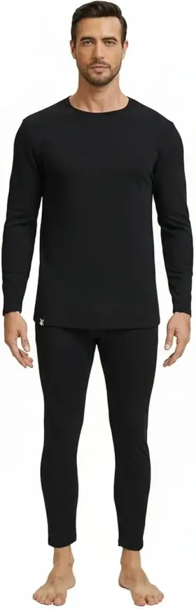 Stec 313055452459 Men Heavyweight Rayon Polyester Thermal Underwear Base Layer Long Johns Blended