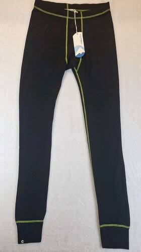 Stormberg 050250661844 New Softwool Base Layer Pants Merino Wool Blend Hike Ski Med Black