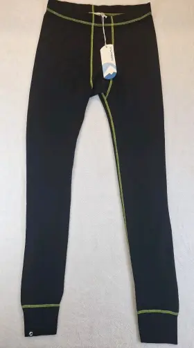 Stormberg 050250661844 New Softwool Base Layer Pants Merino Wool Blend Hike Ski Med Black