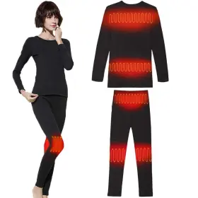 Sun Will 098185903582 Thermal Underwear Set Women Men Breathable Flexible Undershirt Snow Gear For