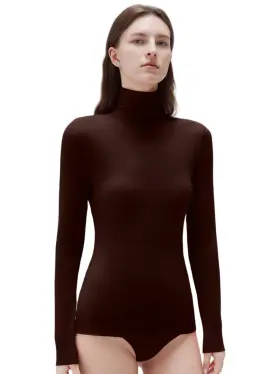 Hstyc438dbxs-ss Suuksess Women Cashmere Turtleneck Long Sleeve Shirt Fitted Fall Basic Thermal Tops Da