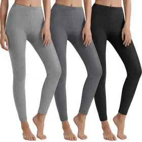 Sweetyweee-ssaa-v050 Sweetyweee 3 Pack Womens Waffle Thermal Bottom Warm Lightweight Underwear Pa