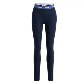 10113-23-75100 Swix Womens Racex Classic Dark Navy Baselayer Pants