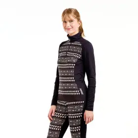 242560 Swix Tista 1/2 Zip Top - Womens X-large / Black Print