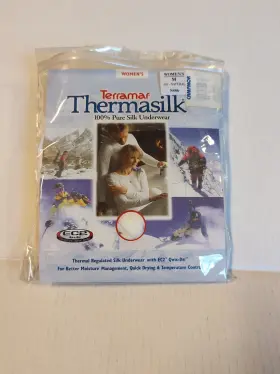 Terramar 000124554816 Thermasilk Underwear Base Layer Womens Medium Natural White Silk