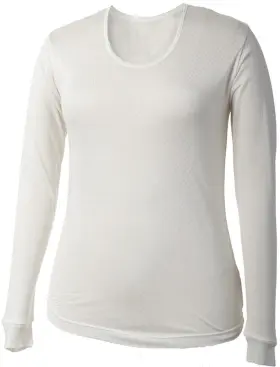 Terramar 721357005646 Womens Thermasilk Scoop Neck Natural Clothing