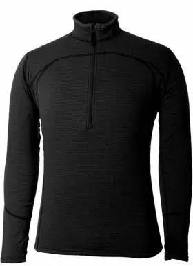 Terramar 721357008470 Ecolator Fleece Eco-friendly Mens Long Sleeve Zip-up Jacket In Black