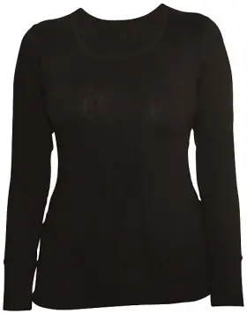 Terramar 721357043969 Womens Thermolator Cloud 9 Crew Neck Top - Thermal Micropoly &