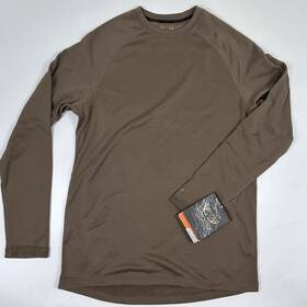 Terramar 721357053227 W9299 Military Brown Mens Base Layer Large Thermal Shirt Hunting