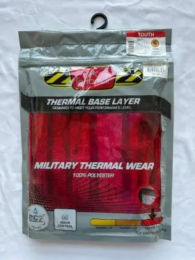 Terramar 721357058703 Nwt Youth Thermal Military Base Layer 3.0 Small 6/8 Raven Top