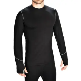 Terramar 721357143645 Men S Climasense 2.0 Thermolater Crew Neck Black Small Pack Of 2