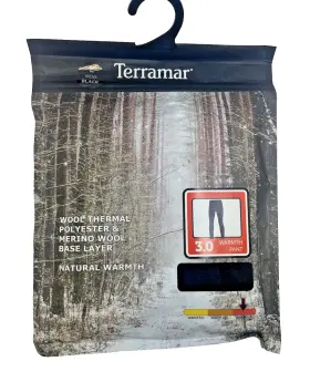 Terramar 721357285444 New Mens L 42/44 Wool Thermal Polyester And Merino Base Layer Pant
