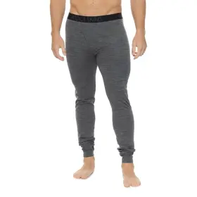Terramar 721357336535 55 Woolskins Mens Base Layer Pants-charcoal Heather-xlarge-new Tags