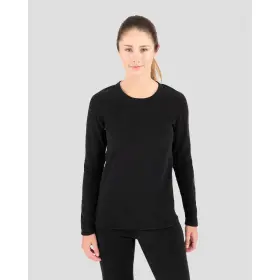 Terramar 721357352733 4.0 Heritage Fleece Crew Base Layer Black Medium Womens 2025