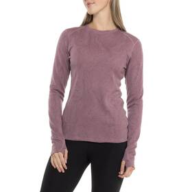 Terramar 721357516906 95 Womens Woolskins Merino Base Layer Top -typography Jaquard -small