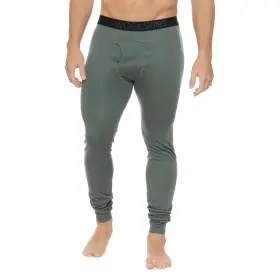 Terramar 721357517057 105 Mens Woolskins Base Layer Pants - Sage Heather Small New Tags