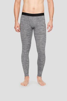 Terramar 721357517156 110 Woolskins Mens Base Layer Leggings-grey Heather-small-newwith Tag