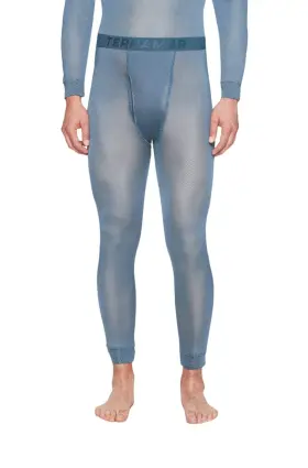S483-407-2xl Terramar Mens Standard 100% Silk Thermasilk Filament Baselayer Bottom Pant Steel Blu