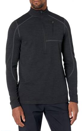 Terramar Tw8747 Nwt Base Layer Calculator 3.0 Ecolator Mens Half Zip Medium Jet Black