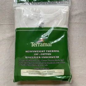W7056 Terramar Heavyweight Thermal Base Layer Xxl Mens Top Shirt 100% Cotton