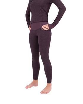 Terramar W8218-604-xl 2.0 Cloud Nine Womens Baselayer Tights Blackberry Melange X-large