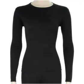 W8270010xl Terramar Womens Polypropylene Crew Black Xl