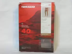 W8371 Terramar Mens Pant 3xl Fleece Base Layer Military Brown Extreme New Nib