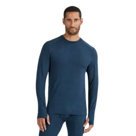 W9725-420-l Terramar 2.0 Thermolator Crew Mens Baselayer Shirt Nightshadow Large
