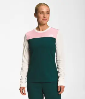 The North Face 196009735996 Waffle Baselayer Set Women S Large Pink/green/white Xxl 2xl - Nwt