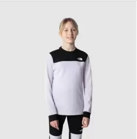 The North Face 196246464758 Kids Waffle Layer Set Lavender Fog Xl 55.00 Retail