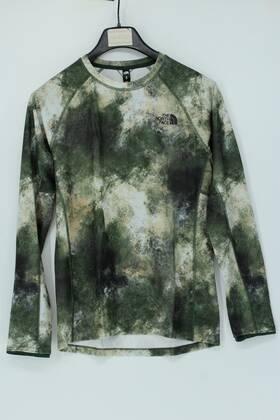 The North Face 196573127173 Mens Fd Pro 160 Slim Fit M Crew Base Layer Pine Needle Faded Dye