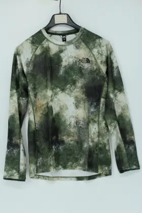 The North Face 196573127173 Mens Fd Pro 160 Slim Fit M Crew Base Layer Pine Needle Faded Dye