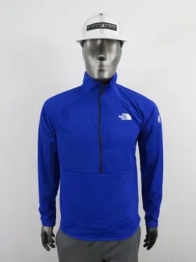 A5j8rcz6 The North Face Mens Summit 1/2 Zip Futurefleece Fleece Sweater Pullover Jacket Blue