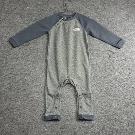 The North Face Nf0a7wwkdyy118m Waffle Baselayer One-piece For Baby Medium Grey Heather 18m