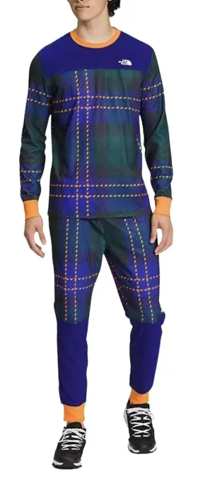 Nf0a833uinx-m The North Face Plaid Waffle Baselayer Set Men S Size Medium