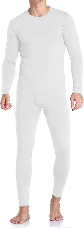 Therma Pro 749666881454 Mens Fleece Lined Thermal Top And Bottom Underwear Set Long Johns Ba