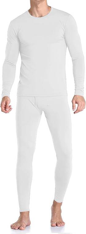 Therma Pro Tp78-wt-3xl Mens Fleece-lined Thermal Long Johns Underwear Set Ultra-soft