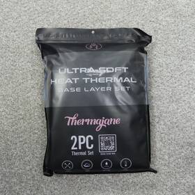 Thermajane 810000411269 Base Layer Set Womens 3xl Black Shirt Pants Long Johns