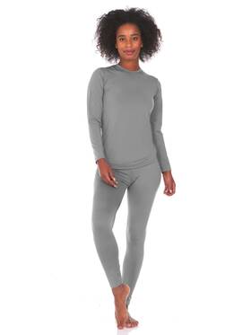 Thermajane Lysb019x2nhkk-sprtseqip Womens Fleece Lined Long Johns Thermal Pajama Set X-large
