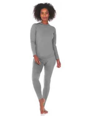 Lysb019x2nhkk-sprtseqip Thermajane Womens Fleece Lined Long Johns Thermal Pajama Set X-large
