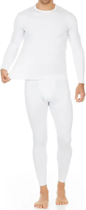 Thermajohn 313028446430 Long Johns Thermal Underwear For Men Fleece Lined Base Layer Set