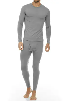 Thermajohn 856780008428 Long Johns Thermal Underwear For Men Fleece Lined Base Layer Set Cold Wea