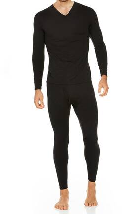 Thermajohn J-t-mvs-1836 Men Thermal Underwear Long Johns Fleece Base Layer Cold Weather Set