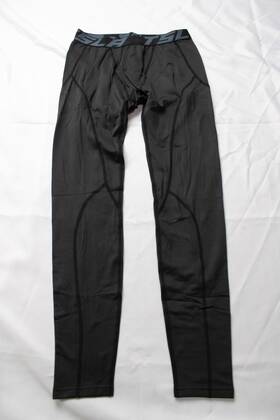 Tsla 250408 Mens Athletic Thermal Compression Pants Bl1 Heatlock Jet Black Medium Nwt