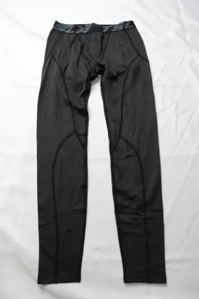 250408 Tsla Mens Athletic Thermal Compression Pants Bl1 Heatlock Jet Black Medium Nwt
