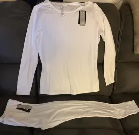 Whs200 Tsla Lot Of 3 Sets Womens Sports Gear Under Garments Tops And Bottoms Med