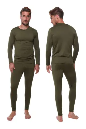 Ultra Dry 072922462945 Thermal Underwear For Men Long John Set Cold Weather Mens 2 Pc Sleev