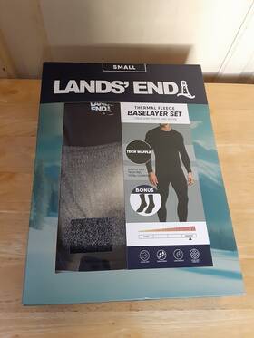Umbro 199311106256 Landsft End Mens Thermal Fleece Base Layer Set Size Small New With Tags